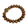 Shoumu Fang wholesale cliff cypress bracelets, made of aged Taihang material with scars, 108 Buddhist prayer beads bracelets, couple accessories for men and women Item Picture